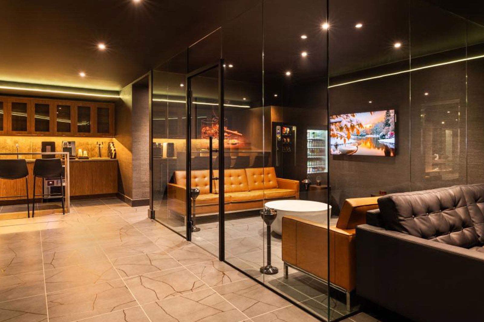 The Oak Room lobby design by HH Designers