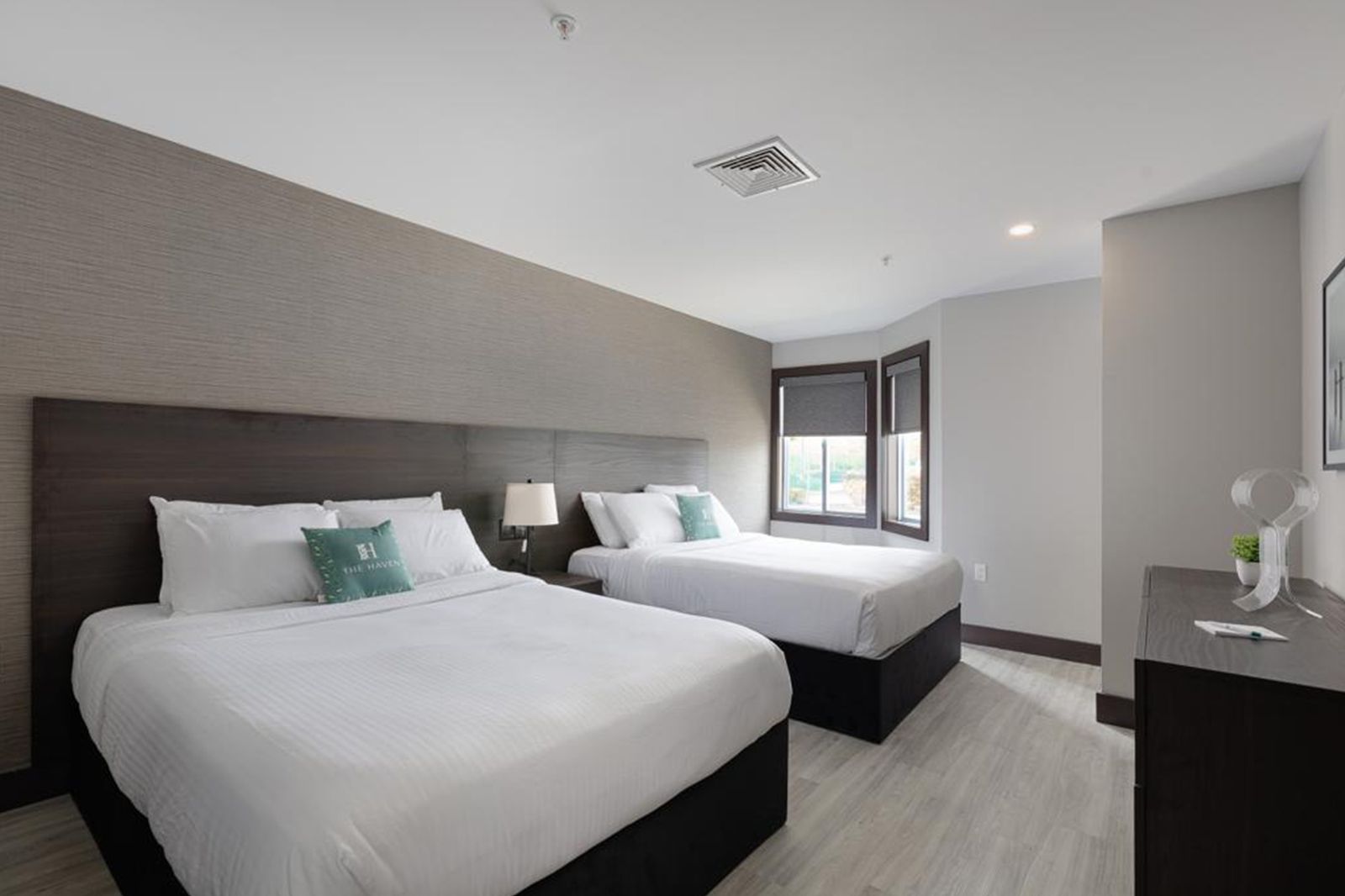 The Haven guest room design by HH Designers
