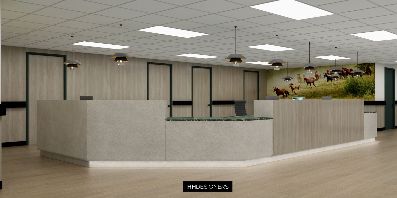 Lexington Health and Rehabilitation Center interior design by HH Designers