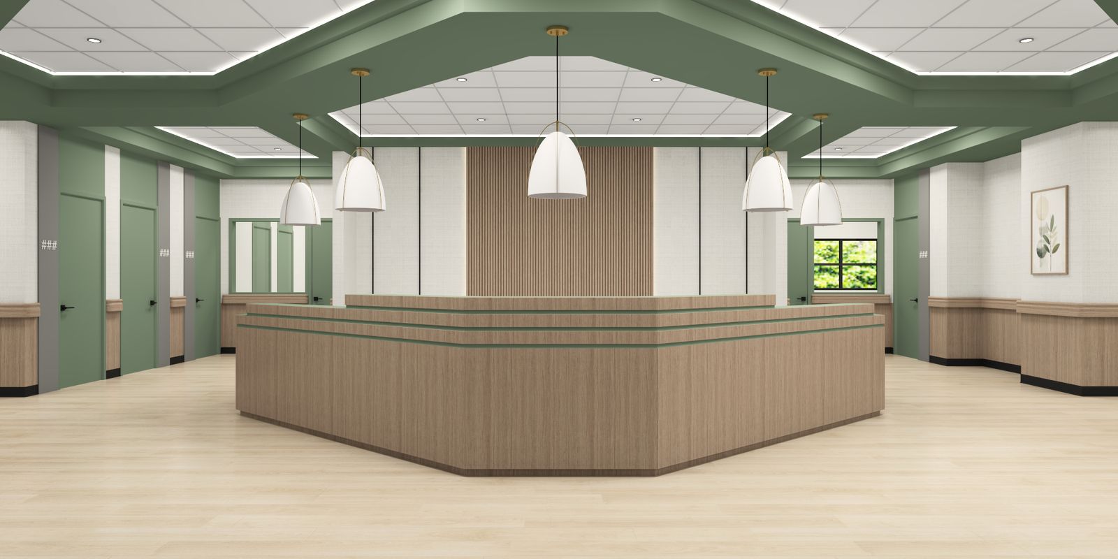 The Gardens Health and Rehab Center design by HH Designers