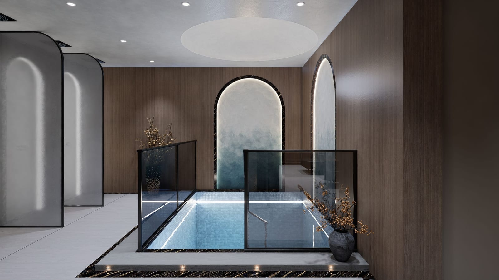 Dinev Mikvah design by HH Designers