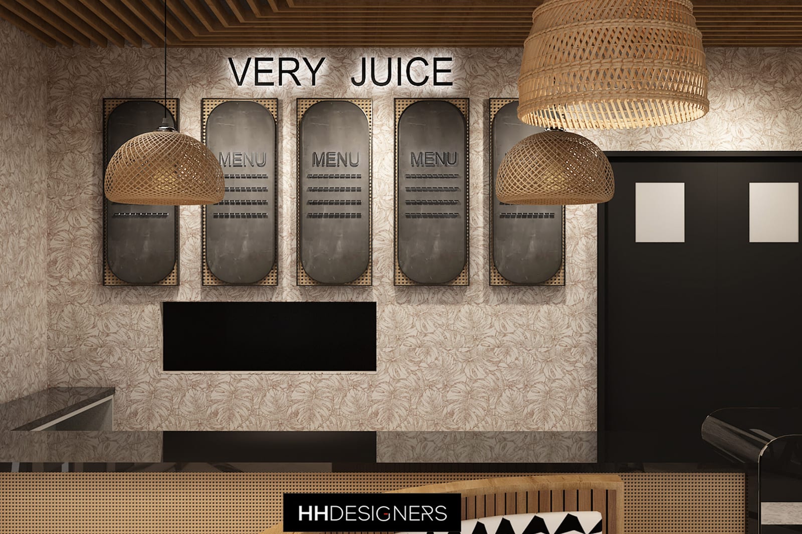 Very Juice hospitality retail design by HH Designers