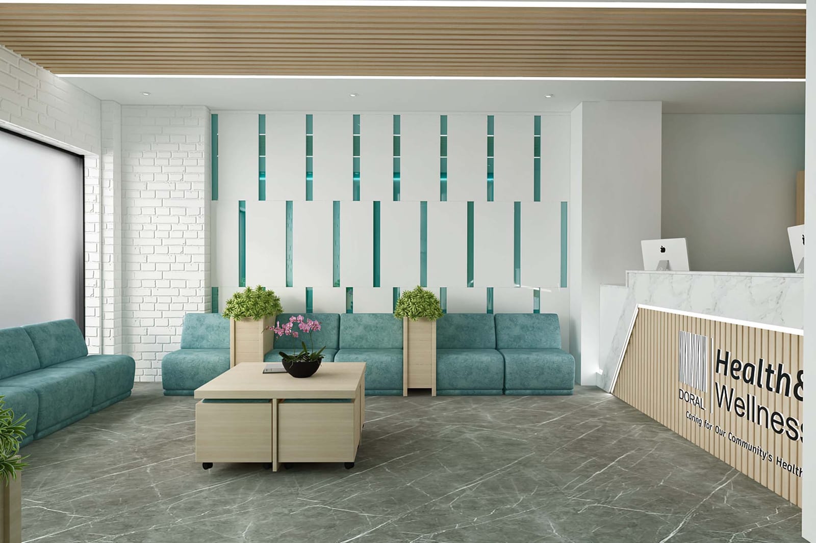 Doral Health & Wellness Knickerbocker healthcare design by HH Designers