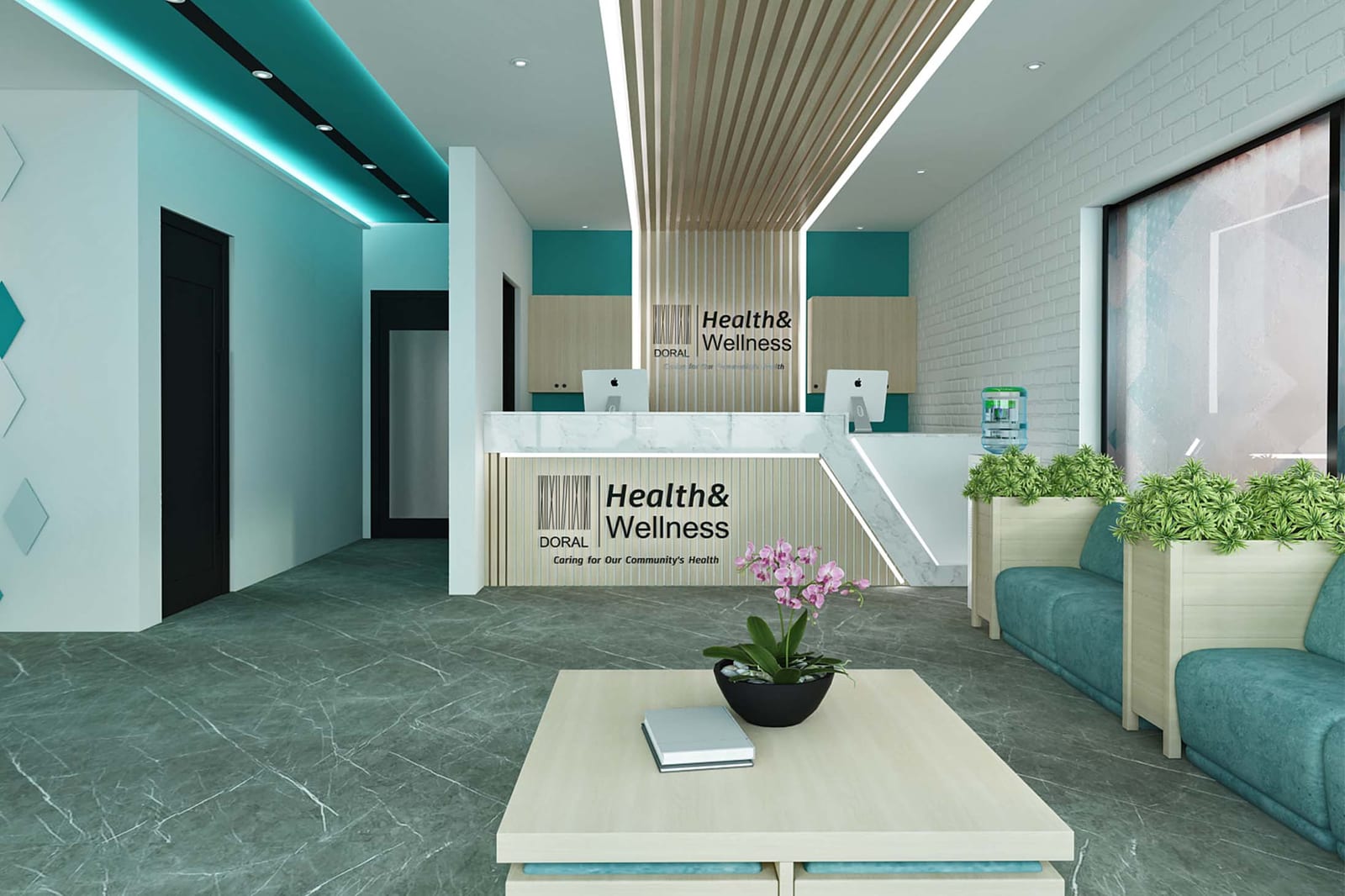 Doral Health & Wellness Knickerbocker healthcare design by HH Designers