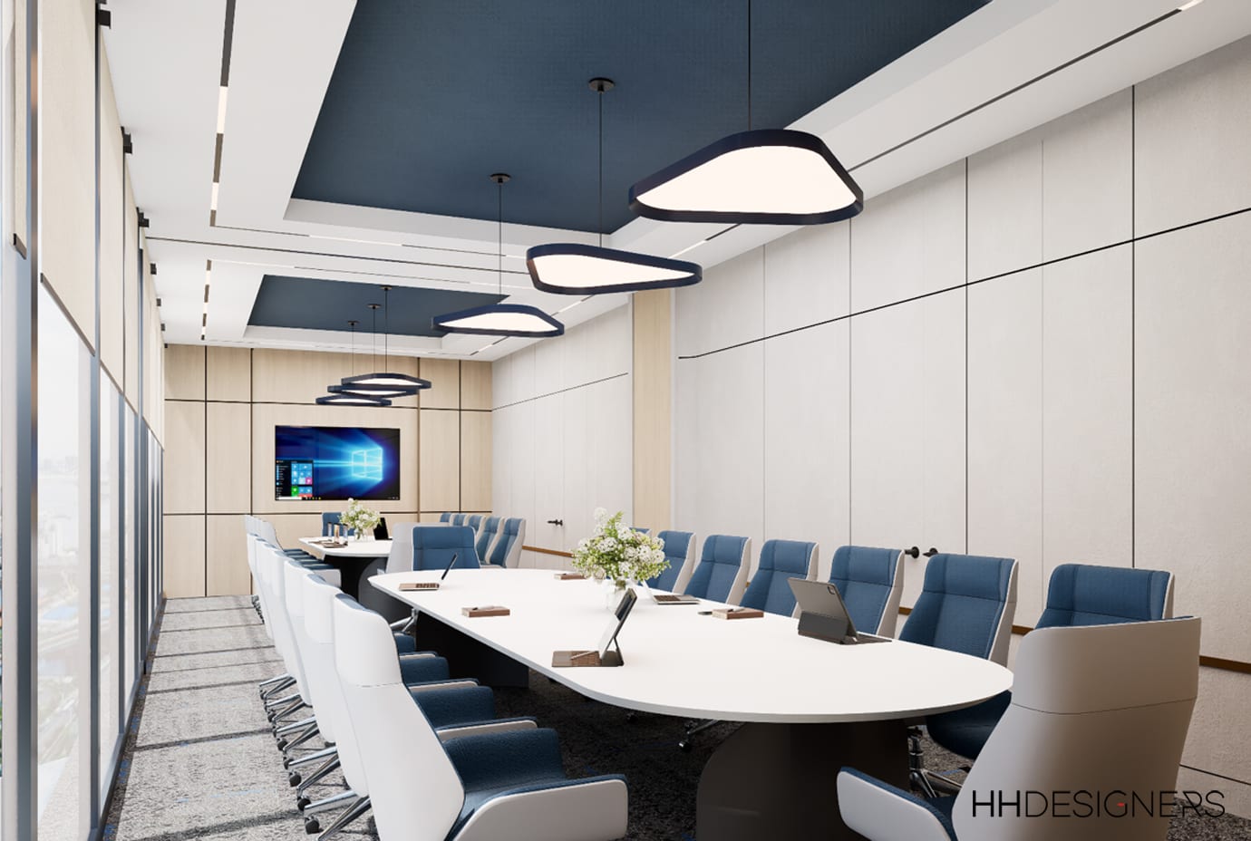 Home Care HQ office interior design by HH Designers