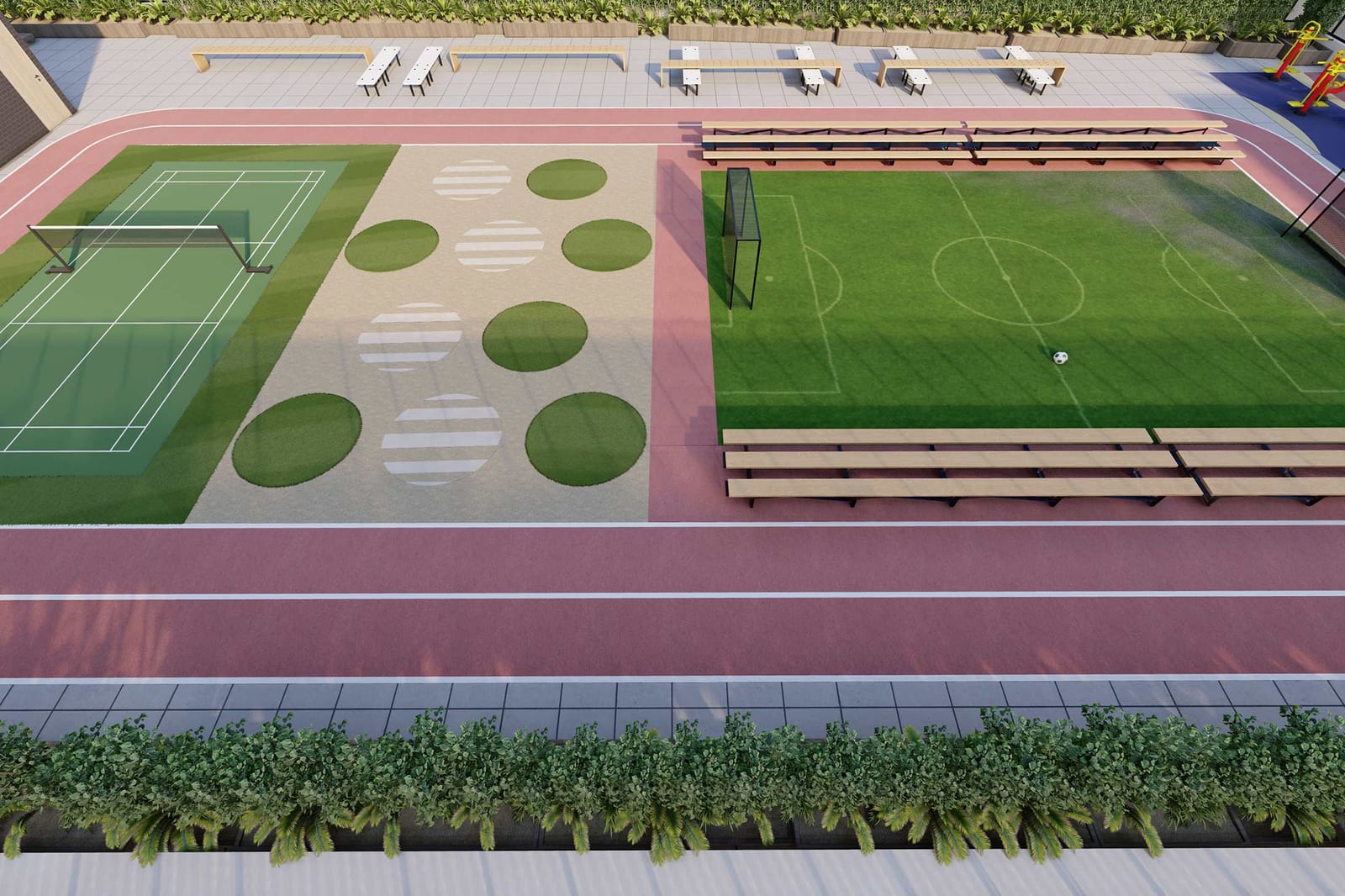 YDE High School interior design by HH Designers