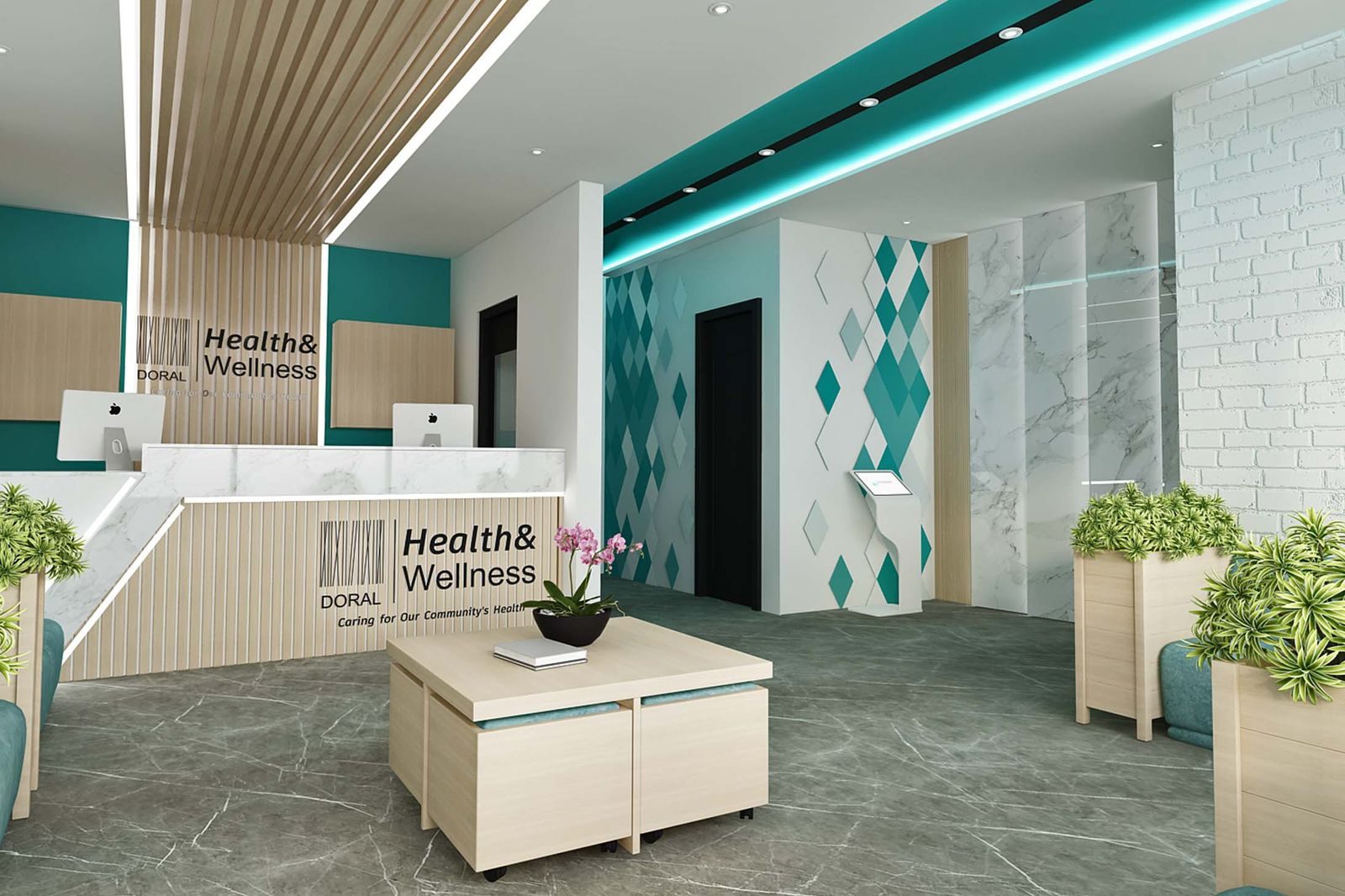 Addiction recovery facility architect — Doral Health and Wellness Knickerbocker by HH Designers
