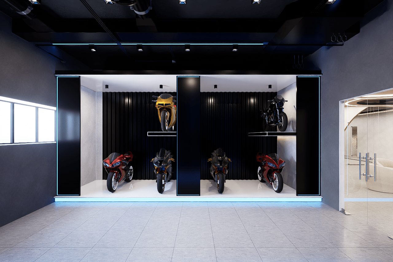 Commercial office architect — Tech Showroom by HH Designers