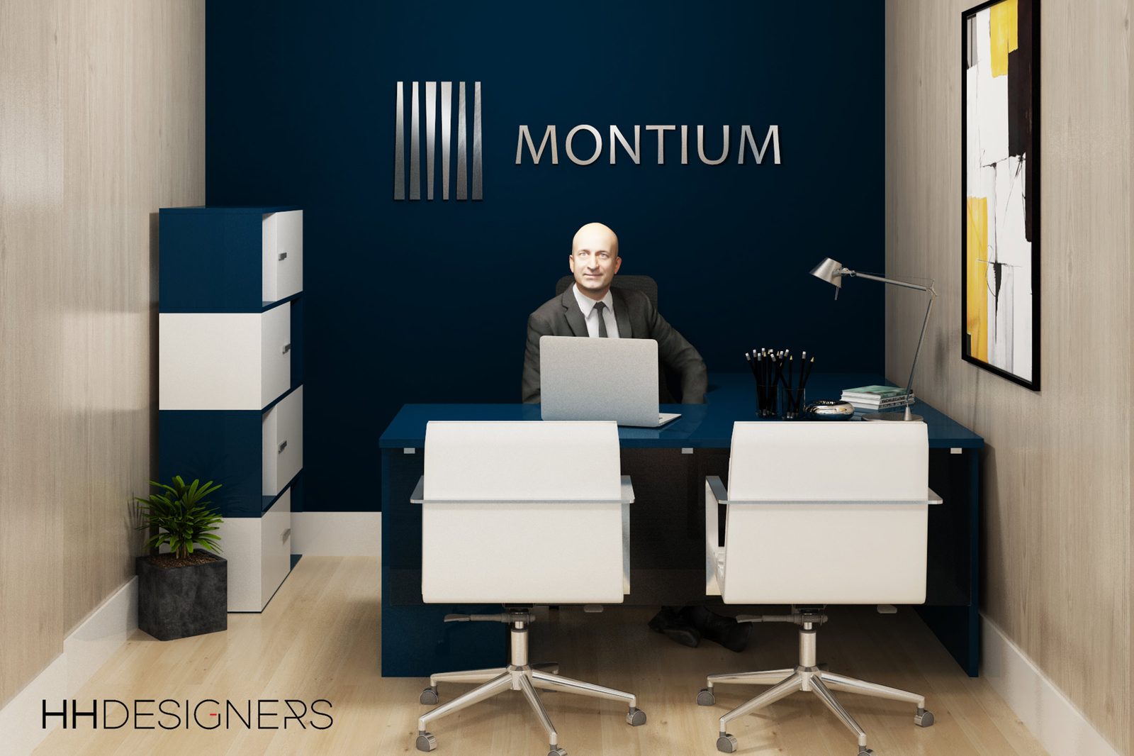 Modern office building architecture — Montium Real Estate by HH Designers