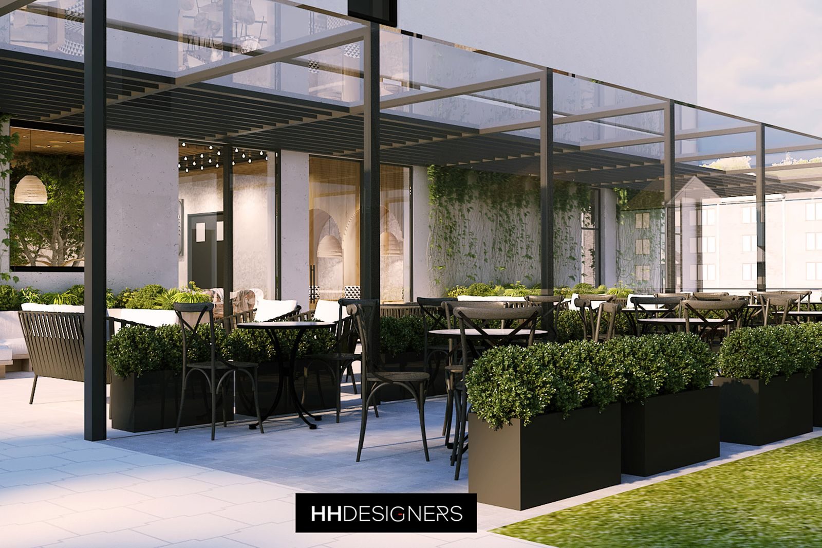 Luxury restaurant architect — Very Juice by HH Designers