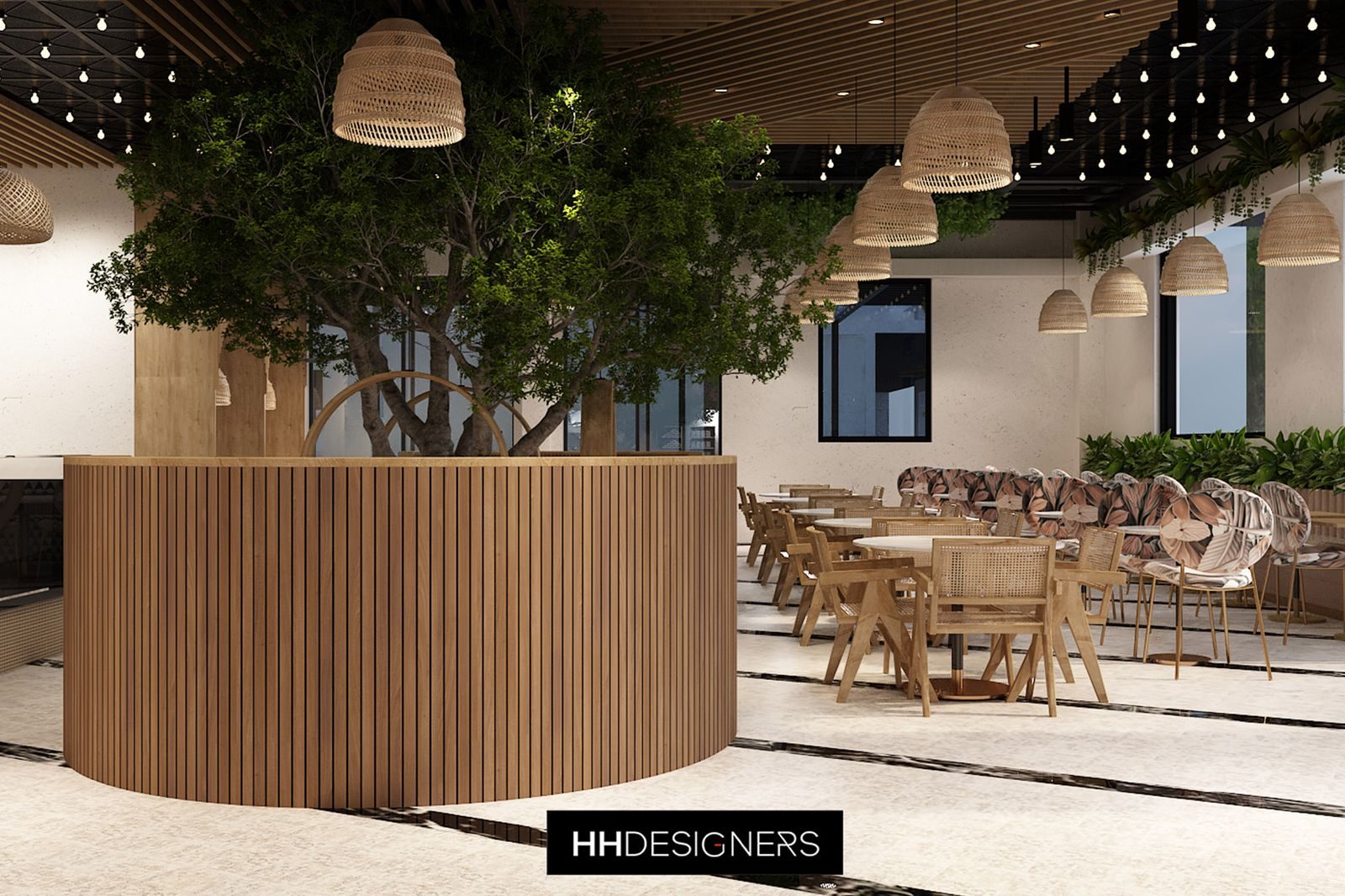 Modern restaurant architect — Very Juice by HH Designers