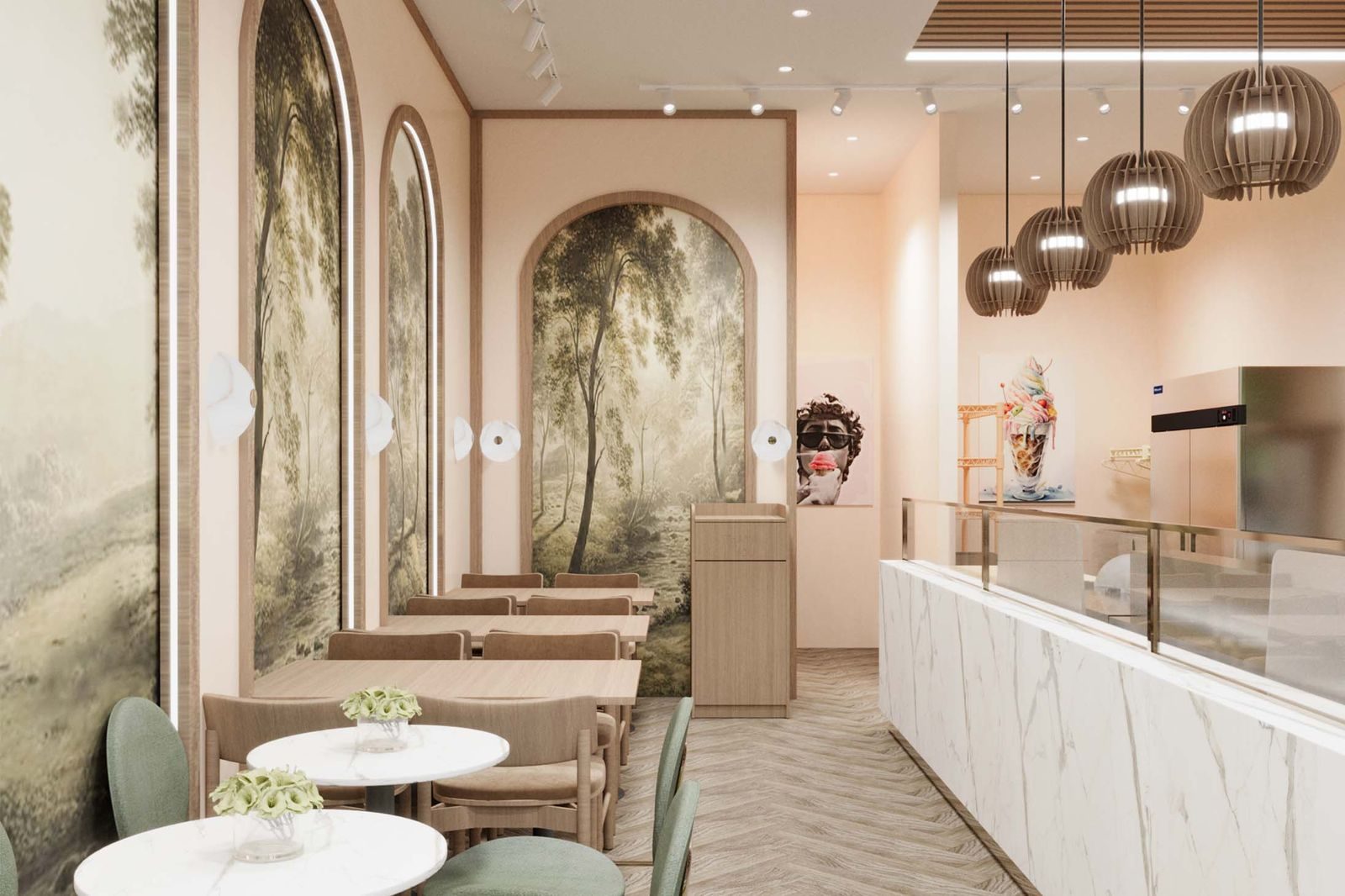 Restaurant facility design — Cafe by HH Designers
