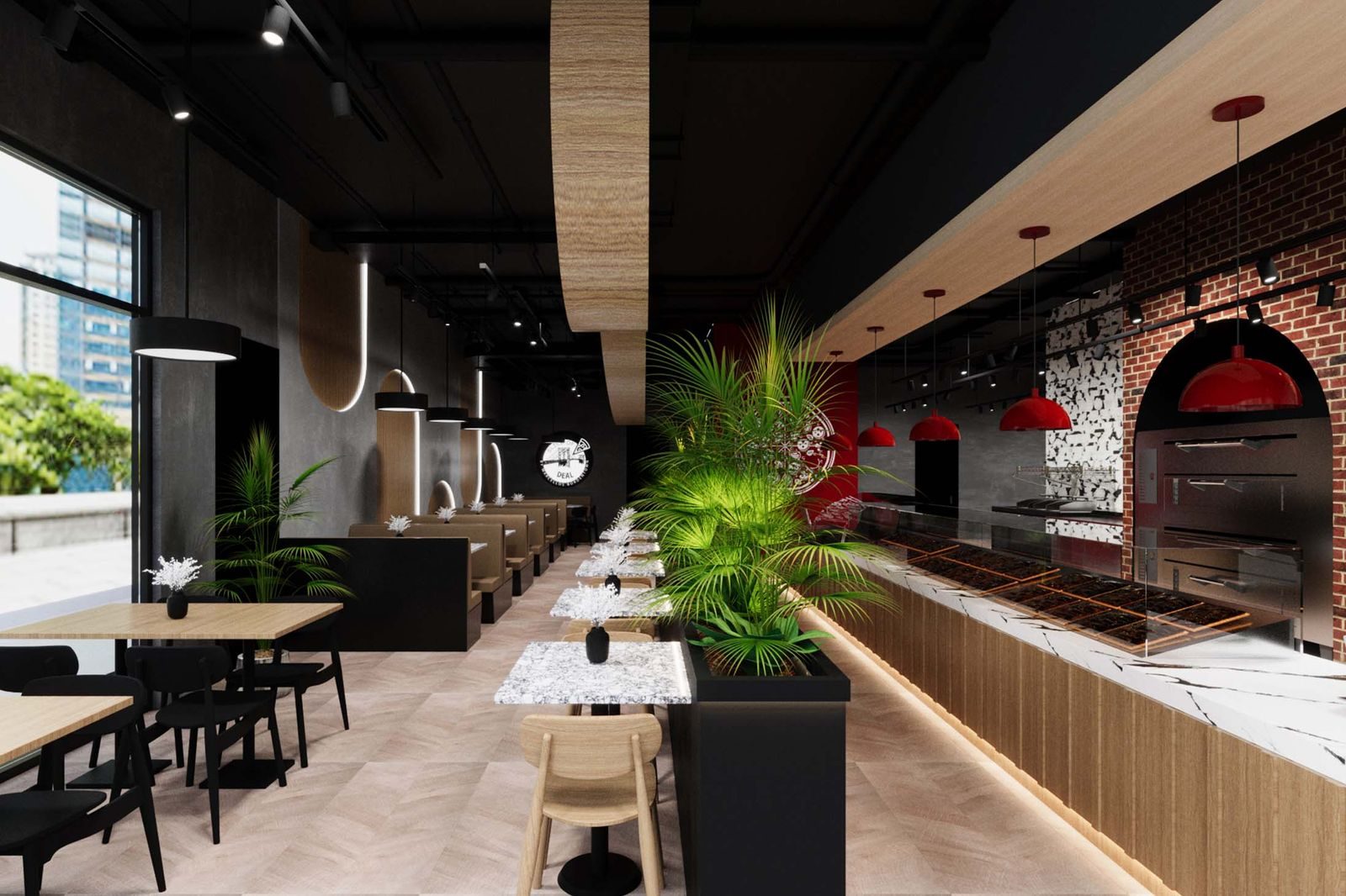 Restaurant renovation architect — Pizza Long Branch by HH Designers