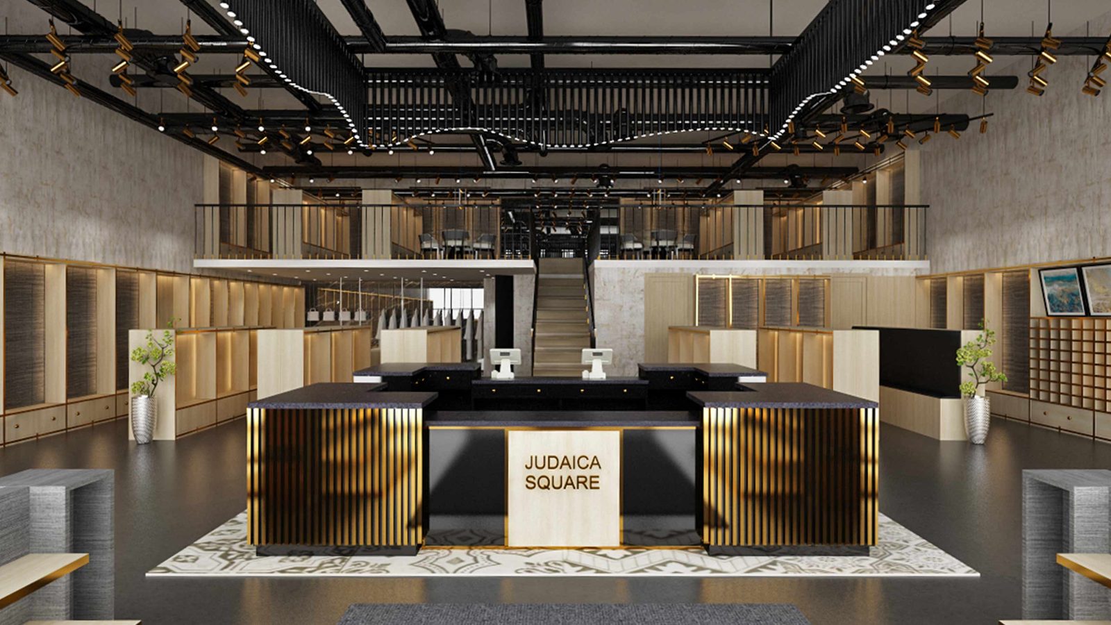 Retail shopping center architecture — Judaica Square by HH Designers