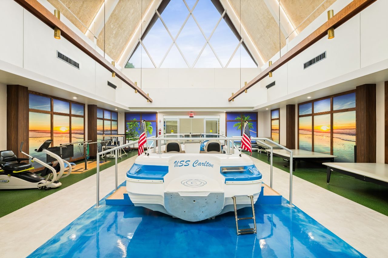 Rehab center architecture firm — Carlton Shores Health and Rehab Center by HH Designers