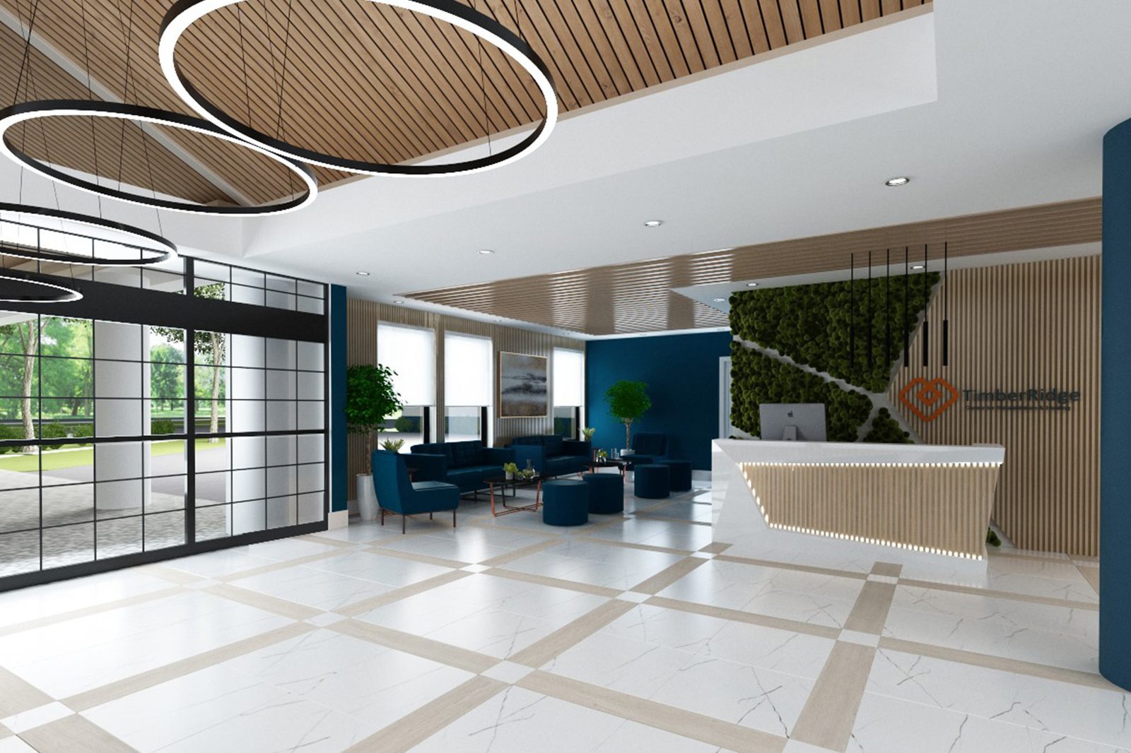 Rehabilitation nursing center architect — TimberRidge Rehabilitation and Nursing Center by HH Designers